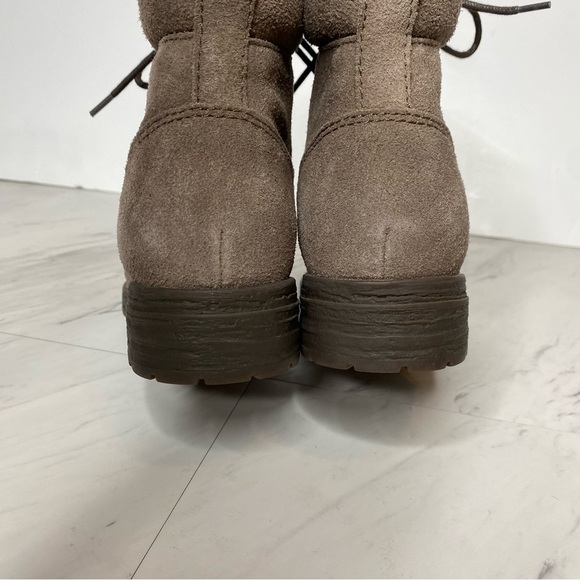 Born Codi Gray Suede Lace Up Boot 6M - Picture 4 of 14